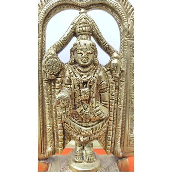 Tirupati Balaji Statue Tirupati Balaji Sculpture Venkateswara Incarnation of Vishnu Idol Srinivasa Statue Home Temple Temple Decor Gift Lord Vishnu Figurine Hindu God Statue - AtoZ India Cart