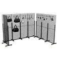 thumbnail image 1 of FixtureDisplays® Metal Stand Gridwall Display Sturdy Metel Wire Merchandiser Rack Floor Stand (10054+15809) x 8PK, 1 of 4