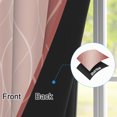 thumbnail image 3 of Ombre Blackout Curtains For Bedroom,Thermal Insulated Window Drapes,Grommet,2 Panels,63 Inch Length,Red Wavy Line, 3 of 8