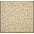 thumbnail image 2 of Safavieh Courtyard Kevin Floral Indoor/Outdoor Area Rug, Natural/Olive, 7'10" x 7'10" Square, 2 of 8
