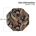thumbnail image 2 of Yiaed Paisley6 Print Leather Coasters for Drinks - Cup Coasters Coffee Table Kitchen Table Bar, Home & Office Gifts Handmade Drink Coasters-Octagon, 2 of 6