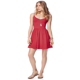thumbnail image 1 of Vestido sin mangas asimétrico a rayas Aeropostale Rojo Extragrande, 1 of 2