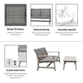 thumbnail image 4 of DUKAP Monterosso 2 Piece Sofa and Table Seating Set in Light Gray, 4 of 4