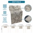 thumbnail image 6 of Grey Starfish Coastal Table Runner 72 Inches, Shell Coral Summer Beach Nautical Ocean Bed Runner Dresser Scarves Tabletop for Indoor Outdoor Parties/Ceremony/Banquet, 14" x 72", 6 of 9