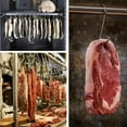 thumbnail image 2 of Hanging Meat Hooks for Butchering, Stainless Steel Heavy Duty S Shaped Meat Processing Hooks with Sharp Prong, Durable Smoker Tools for Grilling Drying Curing Sausage Bacon Beef Pork Chicken, 20PCS, 2 of 5