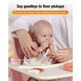 thumbnail image 6 of Baby Fruit Feeder & Popsicle Molds Tray Combo, New Born Must Haves and Babies Led Weaning Supplies for Safe Infant Self Feeding, 4+ Month (Orange), 6 of 9