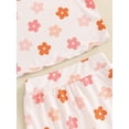thumbnail image 5 of Suealasg Newborn Girl Summer Outfit Sleeveless Floral Camisole and Elastic Ruffle Shorts Headband Set  3 6 12 18 24 Months Baby Girl Clothes, 5 of 6