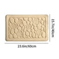 thumbnail image 3 of Super Absorbent Bathroom Floor Mat | Washable Golden Turtle Velvet Carpet | Non-Slip Backing | Soft & Quick-Drying | 40X60Cm Khaki Bath Rug for Tub & Sink Areas, 3 of 6
