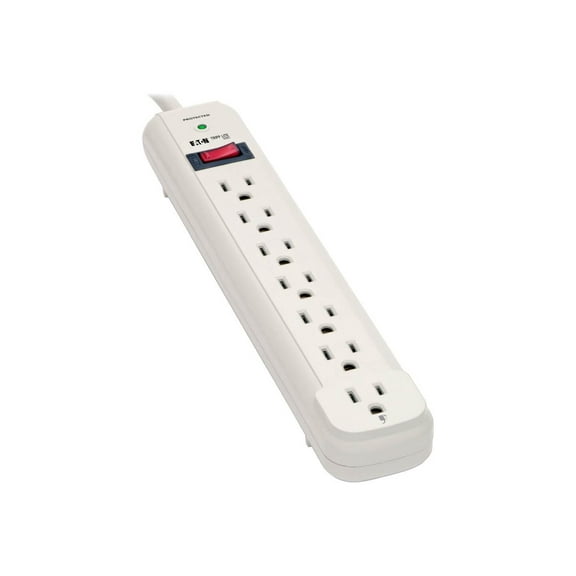 Tripp Lite, TRPTLP725, Economical AC 7-Outlet Surge Protector, 1 Each, Gray