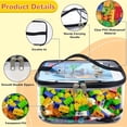 thumbnail image 2 of 2 Pcs Clear Toy Storage Bags,2 Pcs Toy Bag with Double Handle,Waterproof Puzzle Storage Bags,PVC Toy Organizer Bags Case,Toy Storage Pouch for Building Blocks Board Games Small Toys,Topboutique, 2 of 5