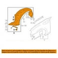 thumbnail image 3 of For 98 99 00 Corolla Front Splash Shield Inner Fender Liner Panel Passenger Side, 3 of 3
