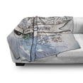 thumbnail image 3 of Anniversary Soft Flannel Fleece Blanket, Creative Sketch Artwork with Leaves and 10 Years Together Lettering on Ribbon, Cozy Plush for Indoor and Outdoor Use, 70" x 90", Multicolor, by Ambesonne, 3 of 6