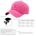 thumbnail image 3 of Hat Vintage Cotton Baseball Top Dad Party Sun (Rose) Rojo, 3 of 3