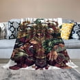 thumbnail image 2 of WYYP Flannel Bed Blanket Throw Blanket Soft Plush Print Design for Sofa Couch Camping 50x60in, 2 of 6
