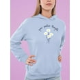 thumbnail image 2 of Grow Positive Thoughts Daisies Hoodie Women -Image by Shutterstock, Female Medium, 2 of 4