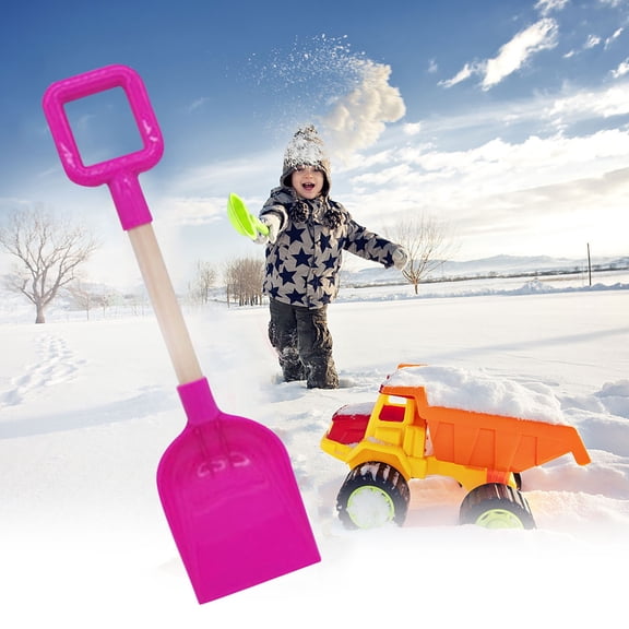 Plastic Shovel with Square Handle for Sand Gardening and Outdoor Activities Lightweight and Durable Design for Boys Girls and Adults