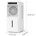 thumbnail image 2 of Memoryfield Portable Evaporative Air Cooler AC Fan with 2.6 Gal Water Tank, 3 Speeds Cooling Fan, 12H Timer, White, 2 of 7