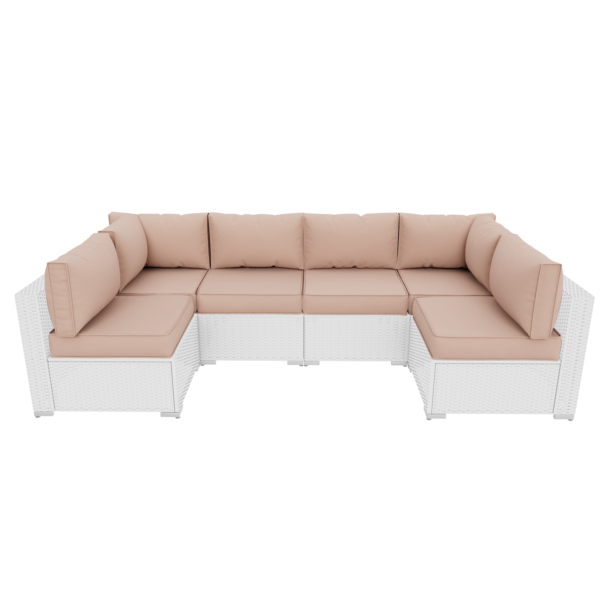 MRUAKA Outdoor Cushions for Patio Furniture Replacement, Waterproof Patio Furniture Cushions, Deep Seat Patio Cushions, Patio Seat Cushions for Outdoor Sectional (Beige)