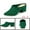 Green, variant on Unique Bargains Women's Slides Chunky High Heels Slip on Pointed Toe Slide Mules Burgundy 8