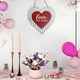 thumbnail image 4 of pstuiky Letrero de amor para San Valentín letrero para puerta de entrada letrero de pared decoración del hogar colgante con diseño de sentimiento circundante, 4 of 7