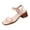 White, variant on Women One Strap Chunky Heel Sandals Mid Heel Open Toe Adjustable Ankle Strap Shoes Spring Summer,Brown