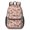 Mushroom and Toadstool Pink Pattern, variant on Mushroom and Star Black Pattern 17" Waterproof Oxford School Backpacks for Teens, S-Shape Padded Straps, for School, Travel, Hiking, Camping