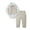 Beige, variant on Baby Boy Clothes Suit 0-24 Months Infant Outfits Wave Point Romper Shirt Bowtie Vest Pant Wedding Party