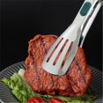 thumbnail image 3 of Bbq Tongs Non-Slip Handle Stainless Steel Fried Barbecue Clip Salad Bread Clamp Kitchen Tool Meat Food Clips, 3 of 5