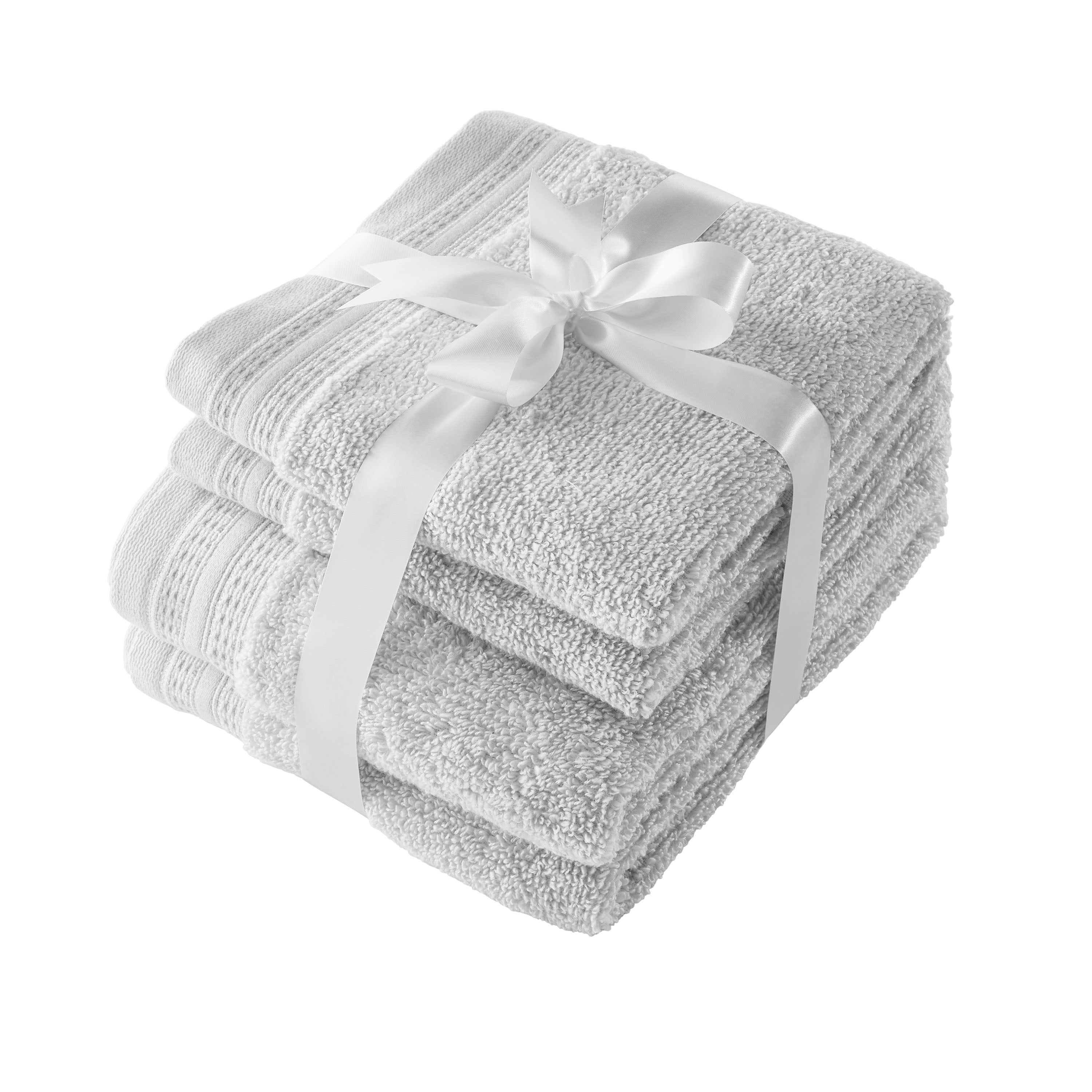 Hotel Style 4-Piece Egyptian Cotton Hand Towel and Washcloth Set, Marine  Deep 