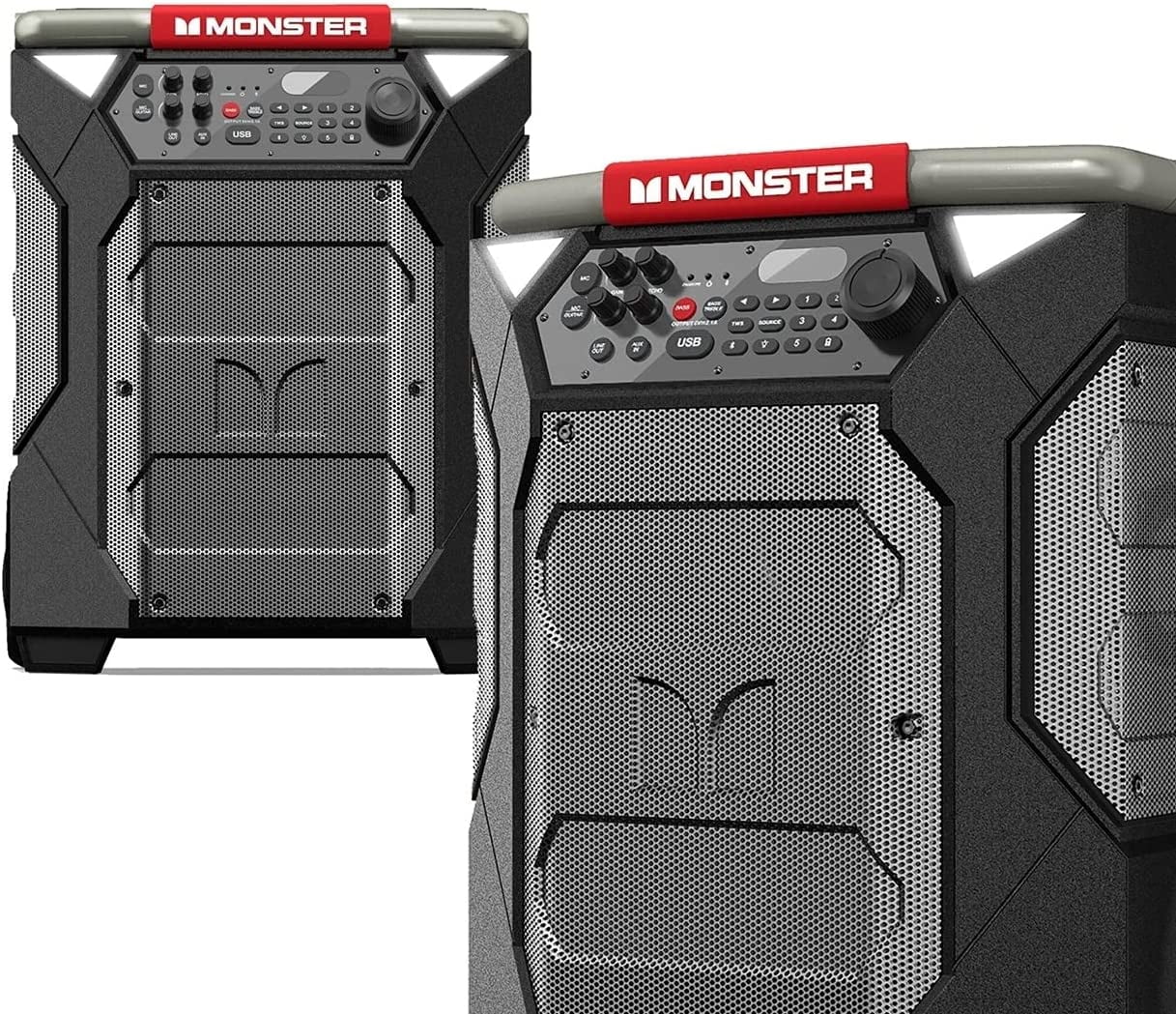 Restored Monster RR270 Rockin Roller 270 Portable Indoor/Outdoor Wireless Speaker (Gray/Black) (Refurbished)  (图3)