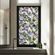 thumbnail image 5 of Lámina adhesiva estática para ventanas con motivos florales y arcoíris, 100 x 43 cm, adhesivo de PVC, 4 diseños botánicos para puertas de cristal, 5 of 5