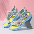 thumbnail image 5 of kpoplk Toddler Girl Sandals Open Toe Sandals Princess Flats Summer Flower Girl Shoes(Yellow,11), 5 of 9