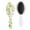 White-102, variant on Tropical Plant Hair Brush, Botanical Detangling Paddle Brush with Palm Leaf Print, Soft Bristle Hairbrush for Wet Dry Hair, Colorful Exotic Design for Women Men Kids, Travel Ready