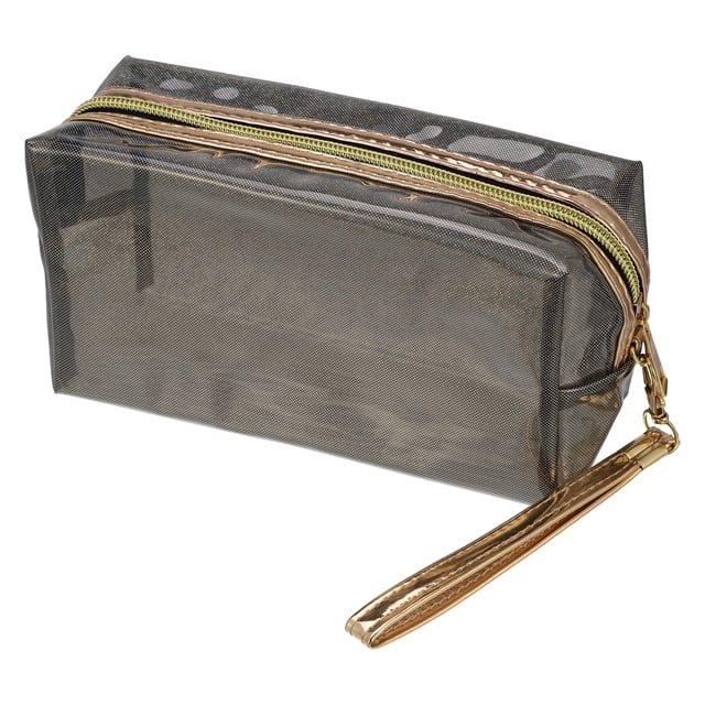 Neceser de Viaje Unique Bargains Organizador de Artículos de Tocador Impermeable PVC Negro