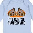 thumbnail image 4 of Inktastic Twins First Thanksgiving Turkey Boys or Girls Long Sleeve Baby Bodysuit, 4 of 5