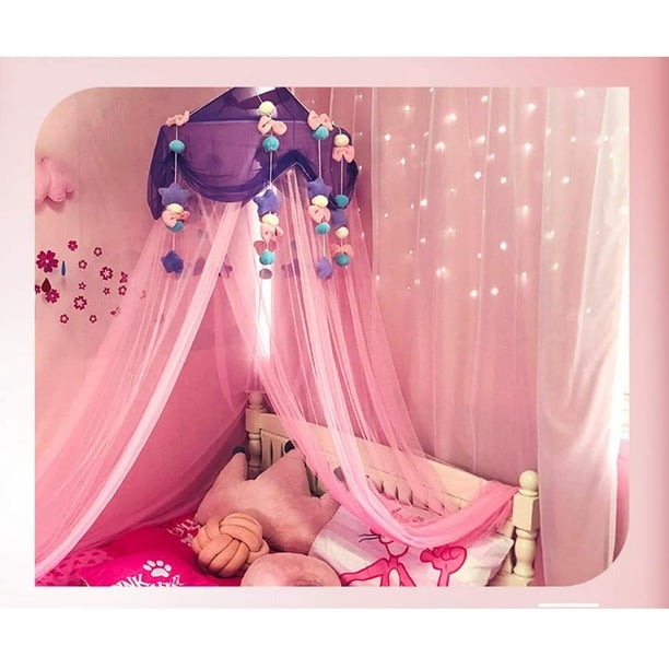 Bed Canopy for Girls Princess Bed Canopy Mosquito Net with Detachable Plush Ornaments Perfect for Bed Dressing Room Out Door Events B 1.5m Bed Walmart
