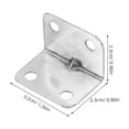 thumbnail image 2 of MLINS  50 Pcs Steel Furniture Corner Bracket Connector Work, 2 of 8