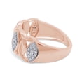 thumbnail image 4 of AFFY 0.04CT Round White Natural Diamond Accent Twist Ring 14K Rose Gold over Silver-14, 4 of 7