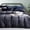 Charcoal Grey, variant on Luxuriously Soft, Zippered Flannel Comforter Cover,Velvet Duvet Cover Set,King
