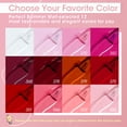thumbnail image 3 of Perfect Summer Gel Nail Polish Kit with UV Lamp, Portable Nail Light Starter Kit with Storage Box, 12 Red Pink Brown Colors Gel Polish, All-in-One Manicure Kit, Gift Kit for Women Girls, 3 of 8