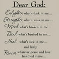 thumbnail image 2 of VWAQ Dear God Enlighten What's Dark in Me Wall Decals, 2 of 3