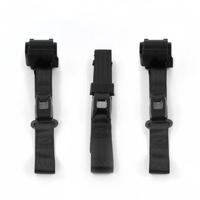 SafeTBoy 663569 Chevy Nova 1968-1974 Standard 2 Points Noir Rétractable Ceinture de Sécurité Kit - 3 Ceintures