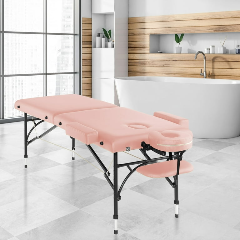 Luxton Home Premium Memory Foam Massage Table With Rolling Case, Washable  Sheets, Thicker and Wider Table - Easy Set up - Foldable & Portable 