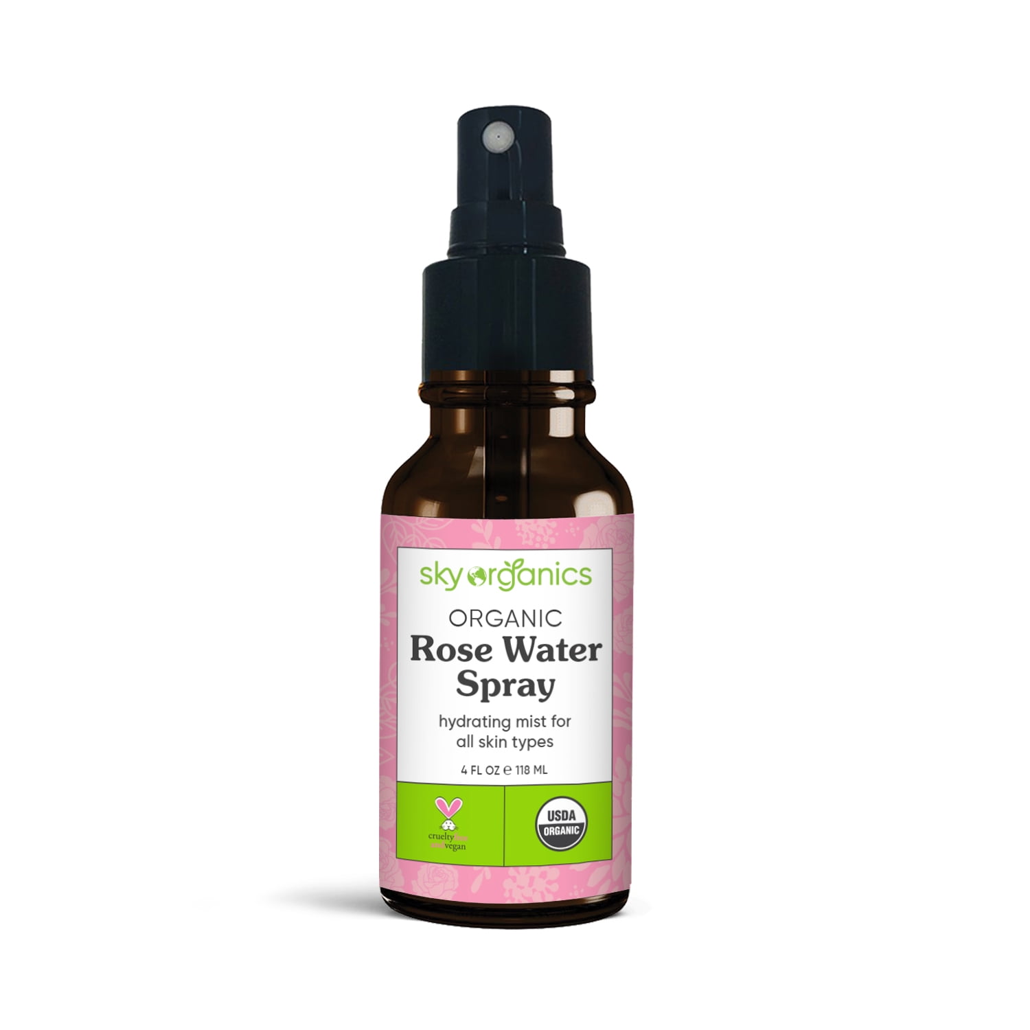 Sky Organics Organic Rose Water Facial Mist, 4 Oz.