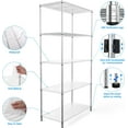 pouseayar 5 Tier Metal Garage Shelving Kitchen Shelves, 1750LBS NSF