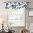 thumbnail image 6 of Sea Coral Turtle Tie Up Valances Curtain, Adjustable Kitchen Watercolor Blue Sea Stars Corals Turtle Valances for Windows Decor, Rod Pocket Short Curtains Set for Bedroom/Bathroom, 42"x12", 6 of 9