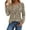 Khaki-printed, variant on Zeagoo Shirts for Women 2025 Trendy Long Sleeve Tops Pleated Boho Blouses Business Casual Work Tunic Tee Tshirts