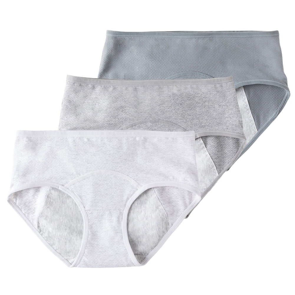 3 Pack Menstrual Period Panties Women LeakProof Organic Cotton