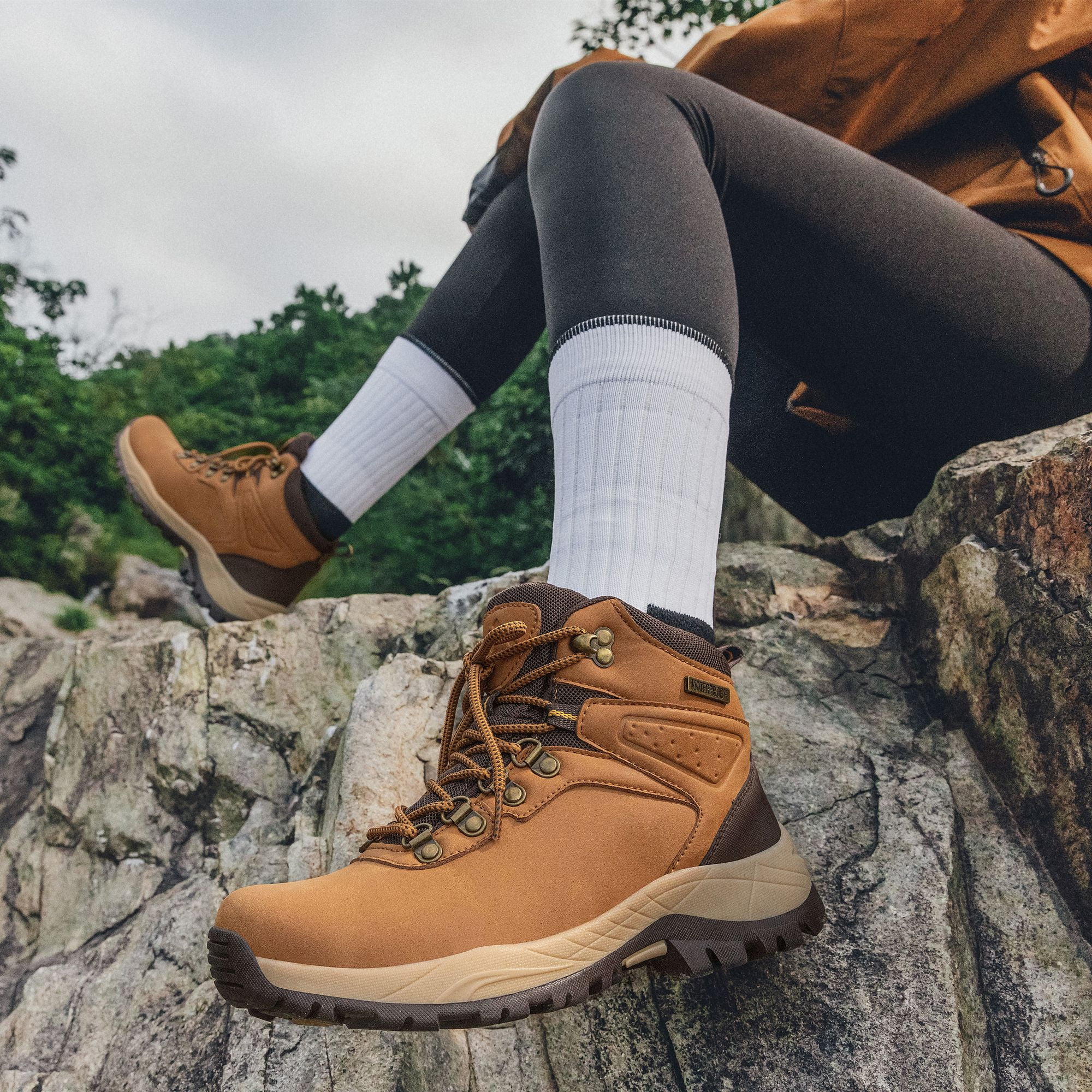 CC-Los Women's Hiking Boots Waterproof Outdoor Trekking Camping Trail Hiking Shoes Size 5.5-10.5