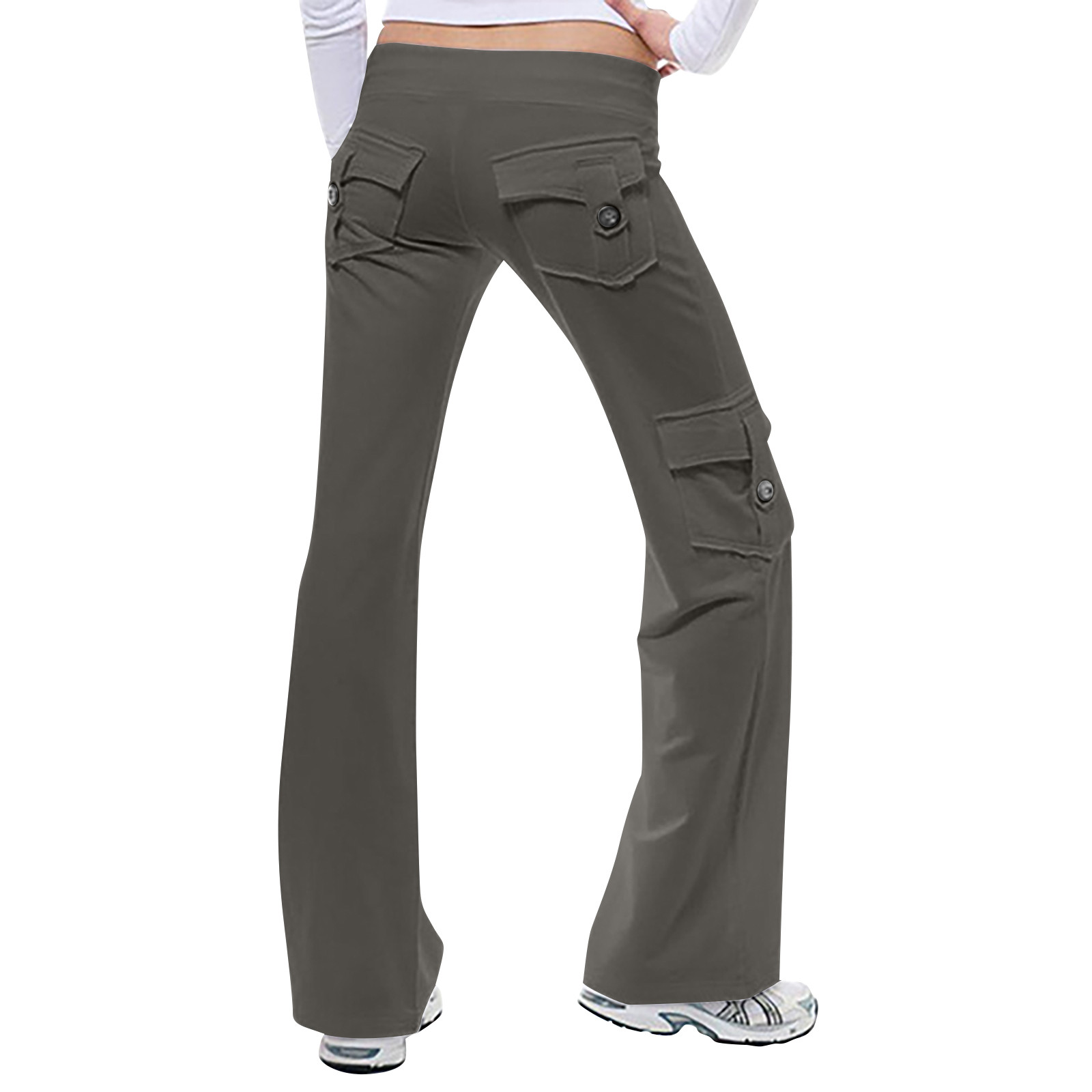 Owordtank Plus Size Cargo Lounge Pants for Women Casual Workout Flare ...